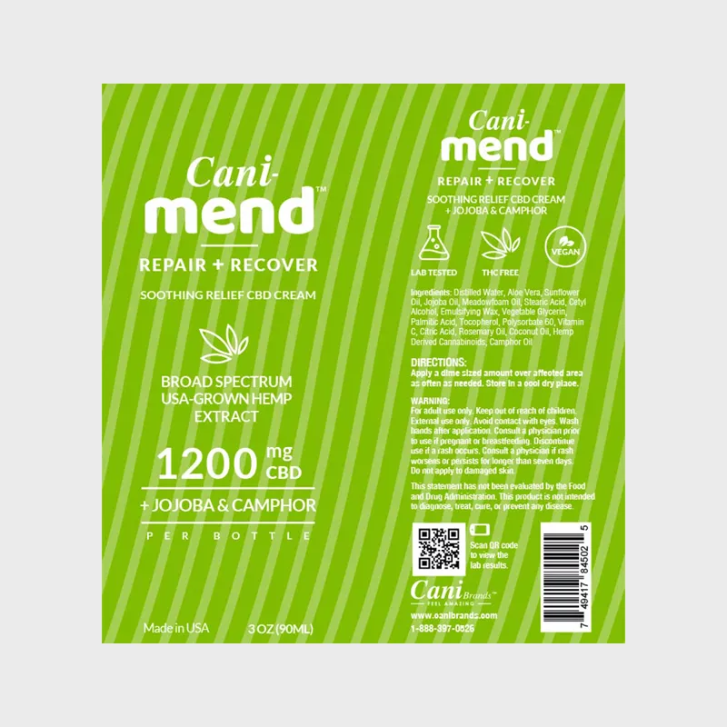 Cani-Mend Broad Spectrum CBD Cream 1200